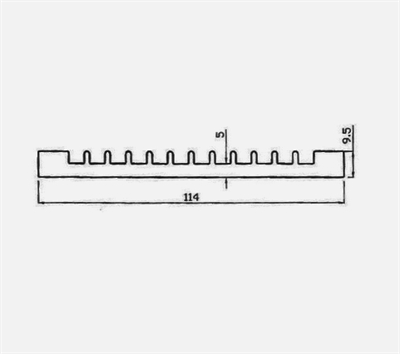 פרופיל קירור heat sink. פרופיל אלומיניום לצלעות קירור